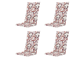 Wolken - Kussen Gestikt hoge rug - Set van 4