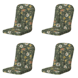 Madison - Tuintstoelkussen Hoge Rug Julliete - Multikleur - 100x48x6cm - Set van 4