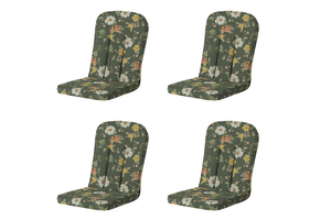 Madison - Tuintstoelkussen Hoge Rug Julliete - Multikleur - 100x48x6cm - Set van 4