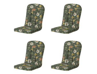 Madison - Tuintstoelkussen Hoge Rug Julliete - Multikleur - 100x48x6cm - Set van 4