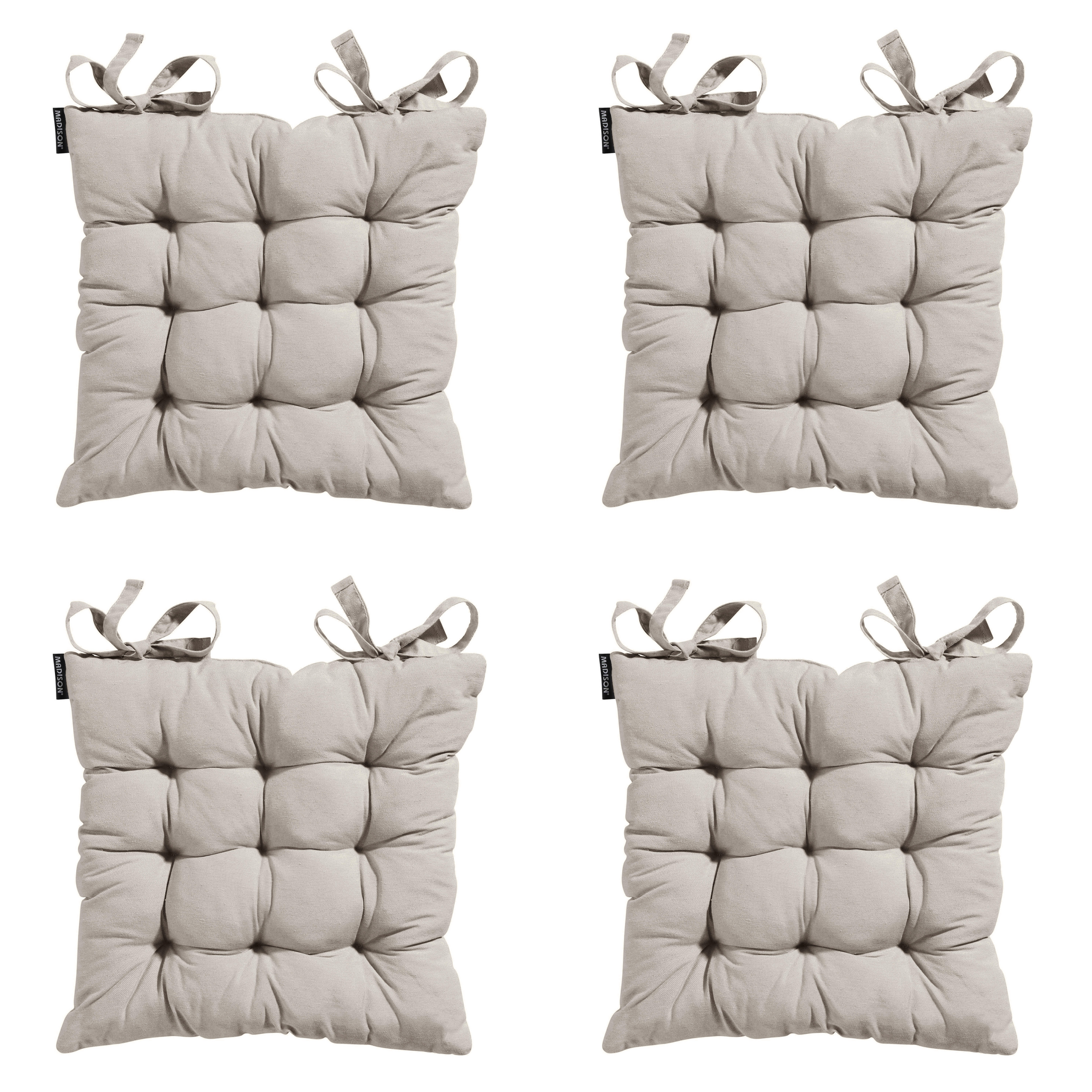 Madison - Zitkussen Panama - Beige - 46x46x8cm - Set van 4