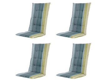 Madison - Kussen hoge rug Nox - Mulitkleur - 123x50x5cm - Set van 4