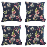 Madison - Sierkussen Cato - Blauw - 50x50x10cm - Set van 4