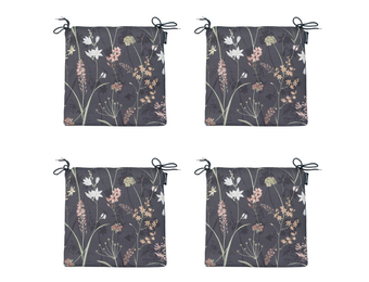 Madison - Zitkussen Eco-line - Grijs - 40x40x4,5cm - Set van 4