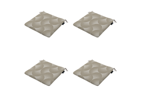 Madison - Zitkussen Napels - Taupe - 40x40x4,5cm - Set van 4