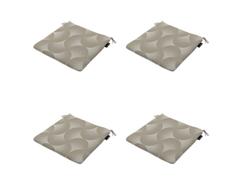Madison - Zitkussen Napels - Taupe - 40x40x4,5cm - Set van 4
