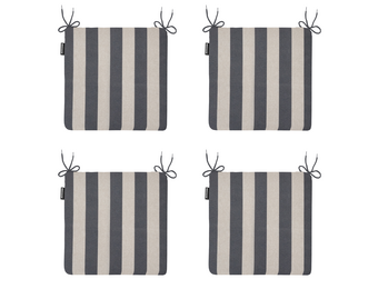 Madison - Zitkussen Amora - Grijs - 40x40x4,5cm - Set van 4