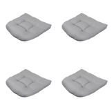 Madison - Zitkussen Napels - Grijs - 46x46x6cm - Set van 4