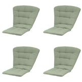 Madison - Tuintstoelkussen Hoge Rug Napels - Groen - 125x82x6cm - Set van 4