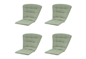 Madison - Tuintstoelkussen Hoge Rug Napels - Groen - 125x82x6cm - Set van 4