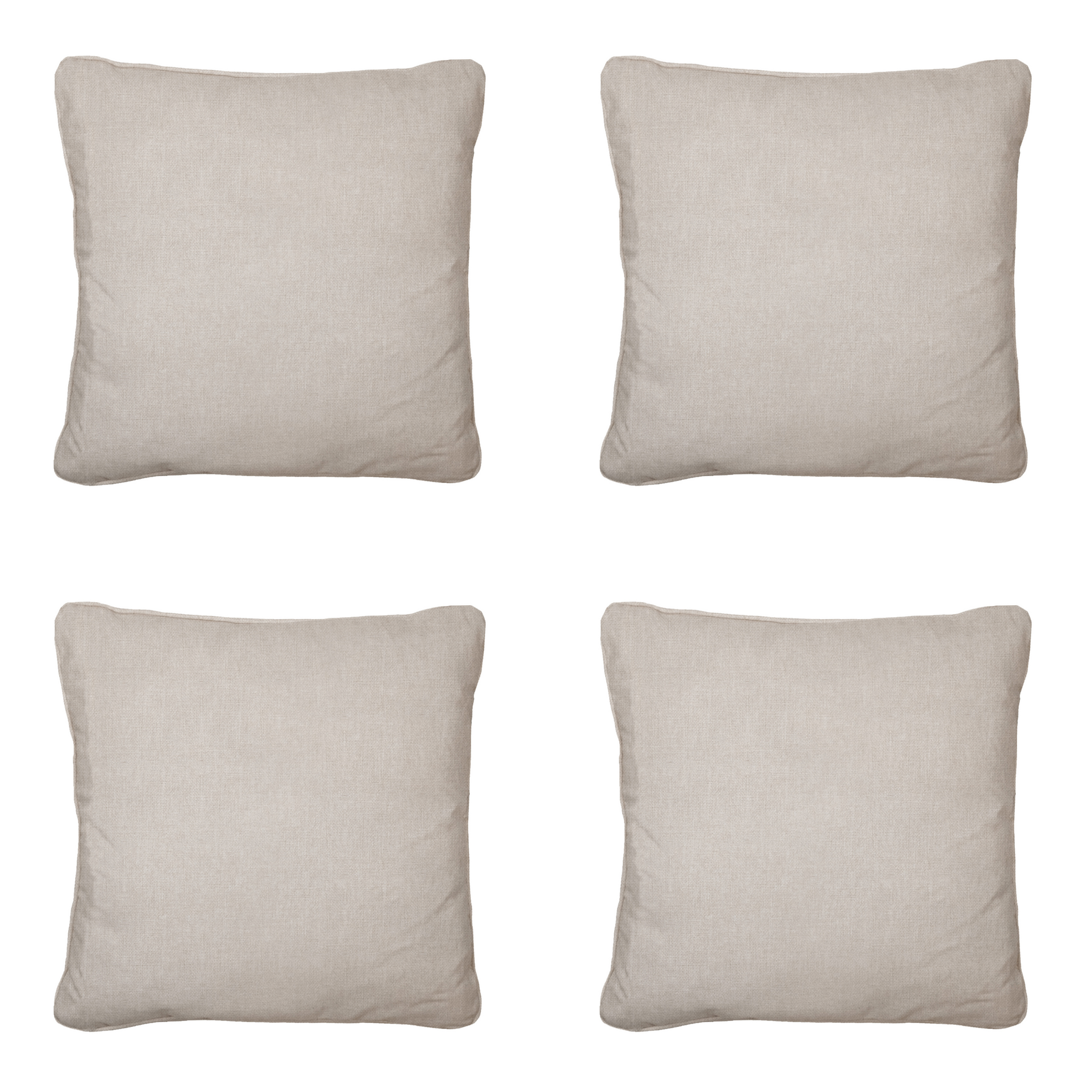 Madison - Sierkussen Panama - Beige - 45x45x10cm - Set van 4