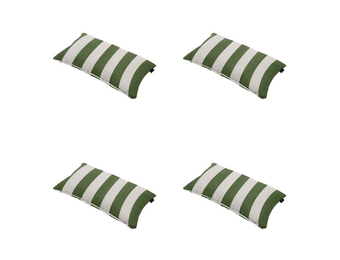 Madison - Sierkussen Amora - Groen - 30x50x10cm - Set van 4