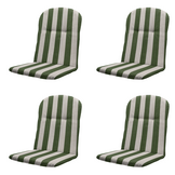 Madison - Kuipstoelkussen Hoge rug Amora - Groen - 45x45x3,5cm - Set van 4