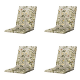 Madison - Stapelstoelkussen Elisa - Multikleur - 97x49x5cm - Set van 4