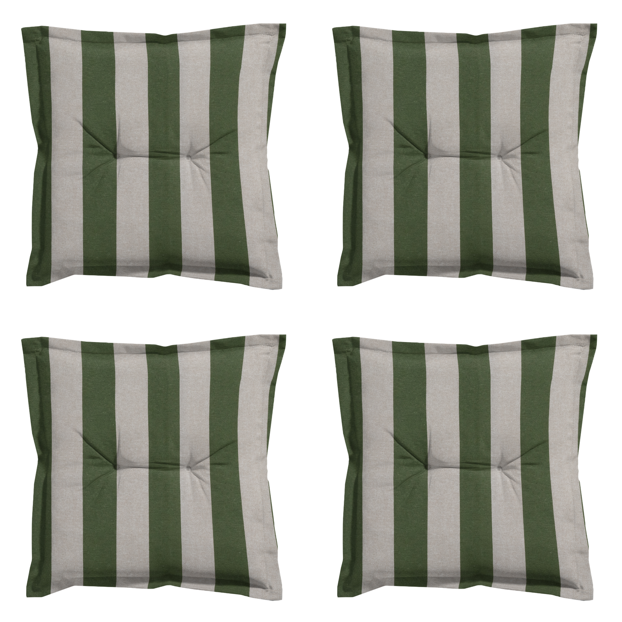 Madison - Zitkussen Amora - Groen - 50x50x7cm - Set van 4