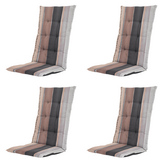 Madison - Kussen hoge rug Nox - Mulitkleur - 123x50x5cm - Set van 4