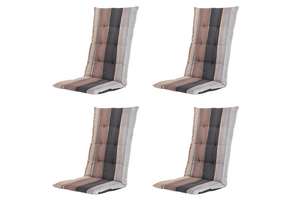 Madison - Kussen hoge rug Nox - Mulitkleur - 123x50x5cm - Set van 4