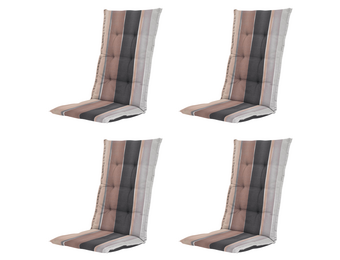 Madison - Kussen hoge rug Nox - Mulitkleur - 123x50x5cm - Set van 4