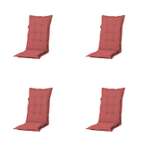 Madison - Kussen hoge rug Manchester - Rood - 123x50x7cm - Set van 4