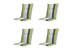 Madison - Kussen lage rug Victoria - Groen - 105x50x6cm - Set van 4