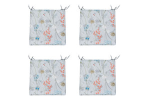 Madison - Zitkussen Eco-line - Blauw - 40x40x4,5cm - Set van 4