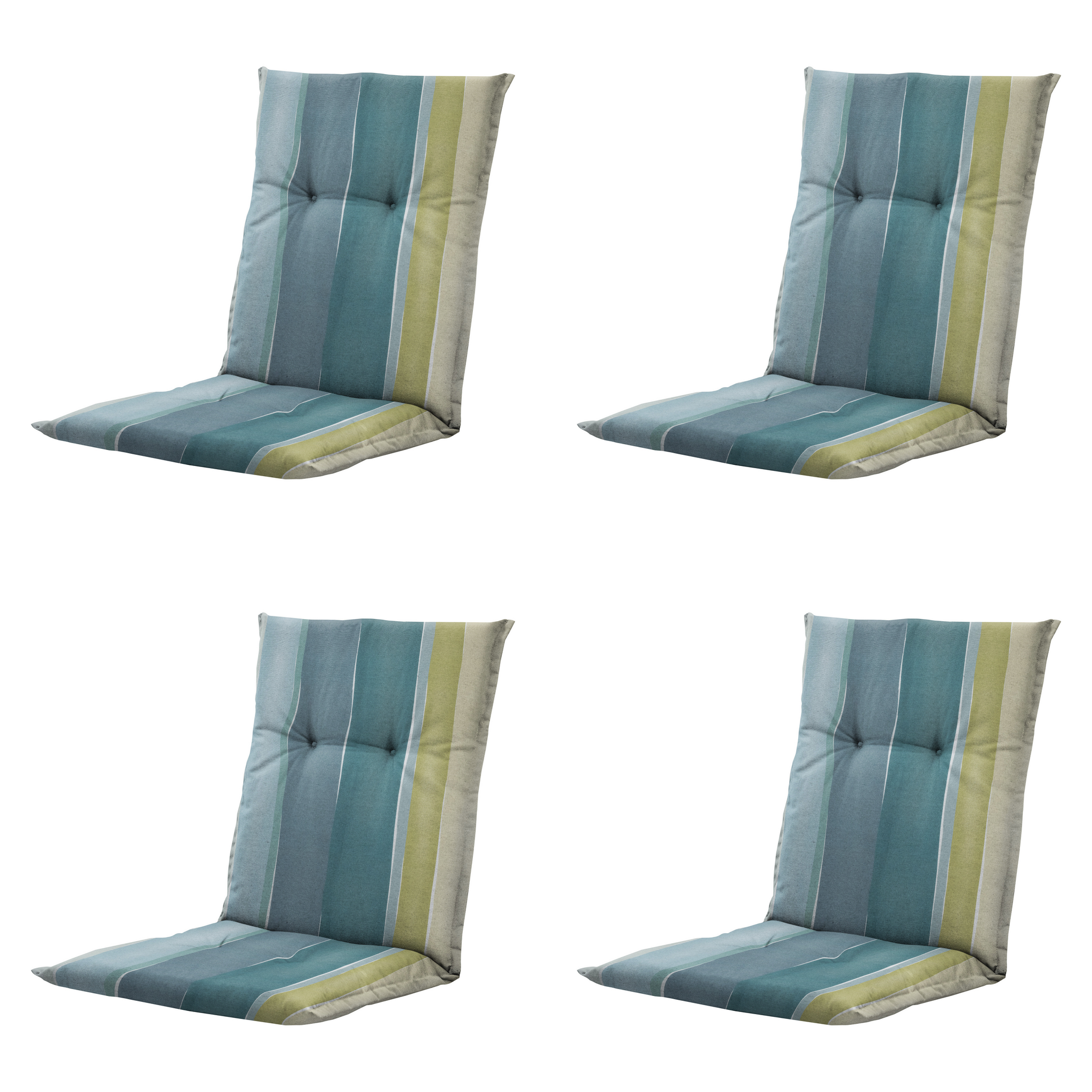 Madison - Kussen lage rug Nox - Mulitkleur - 105x50x6cm - Set van 4