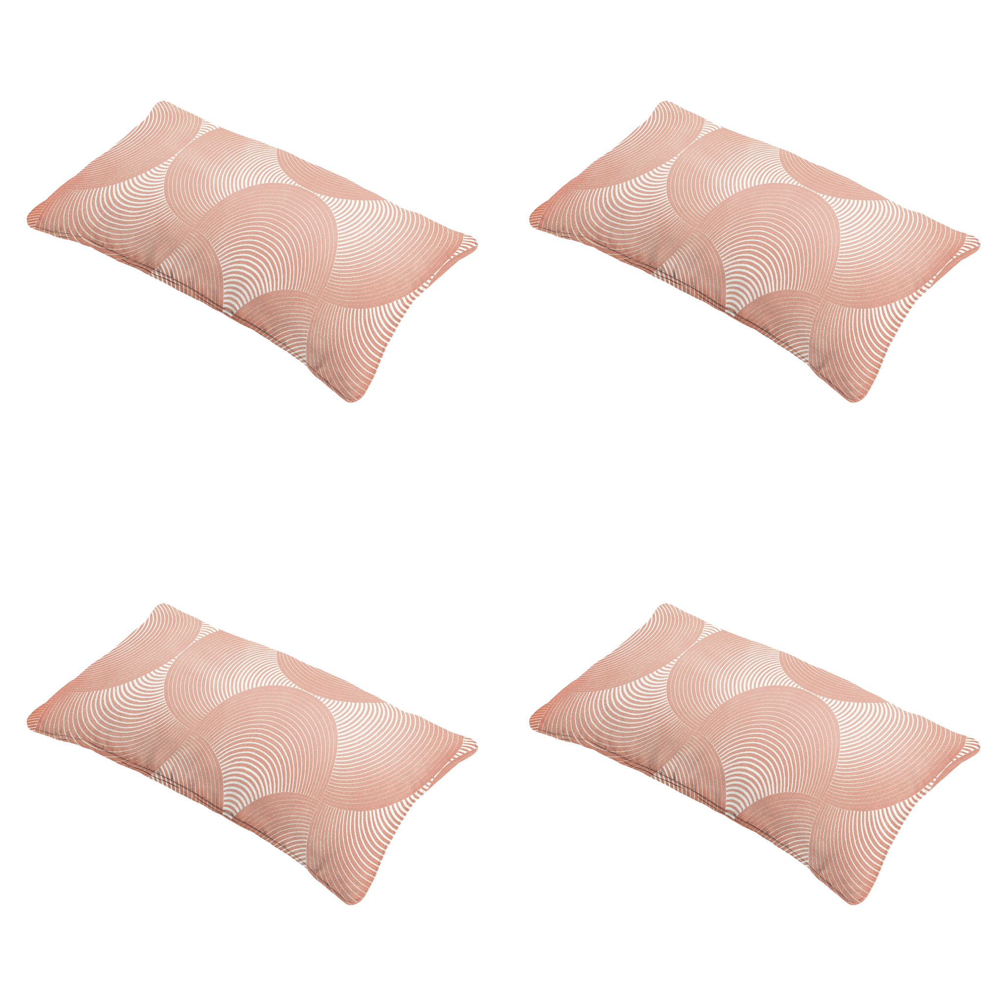 Madison - Sierkussen Napels - Roze - 30x50x10cm - Set van 4