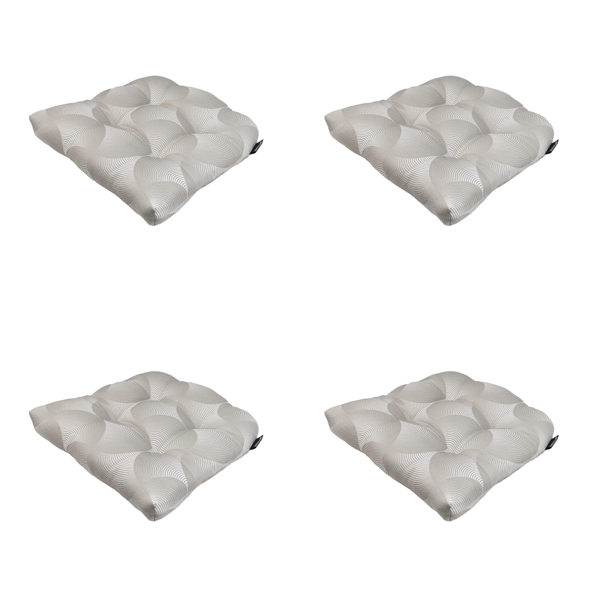 Madison - Zitkussen Napels - Taupe - 46x46x6cm - Set van 4