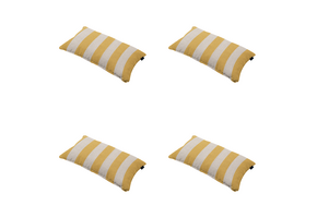 Madison - Sierkussen Amora - Geel - 30x50x10cm - Set van 4