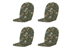 Madison - Kuipstoelkussen Hoge rug Julliete - Multikleur - 105x52x5cm - Set van 4