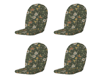 Madison - Kuipstoelkussen Hoge rug Julliete - Multikleur - 105x52x5cm - Set van 4