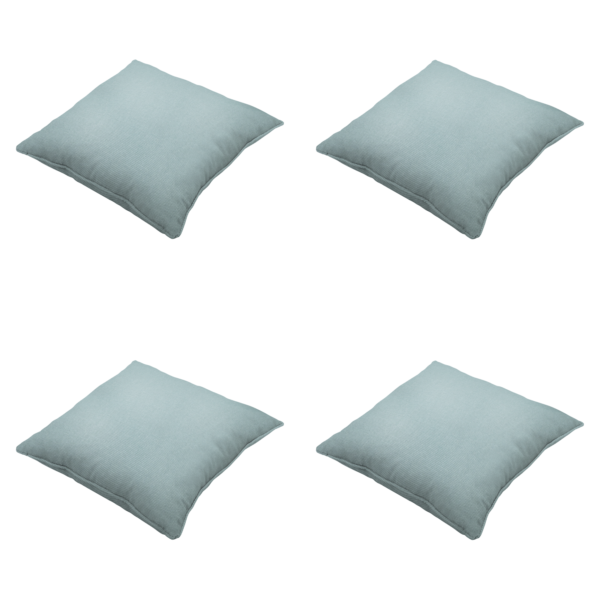 Madison - Sierkussen Eco-line - Blauw - 50x50x10cm - Set van 4