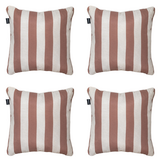 Madison - Sierkussen Amora - Bruin - 50x50x10cm - Set van 4