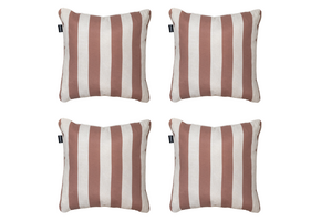 Madison - Sierkussen Amora - Bruin - 50x50x10cm - Set van 4