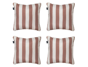 Madison - Sierkussen Amora - Bruin - 50x50x10cm - Set van 4