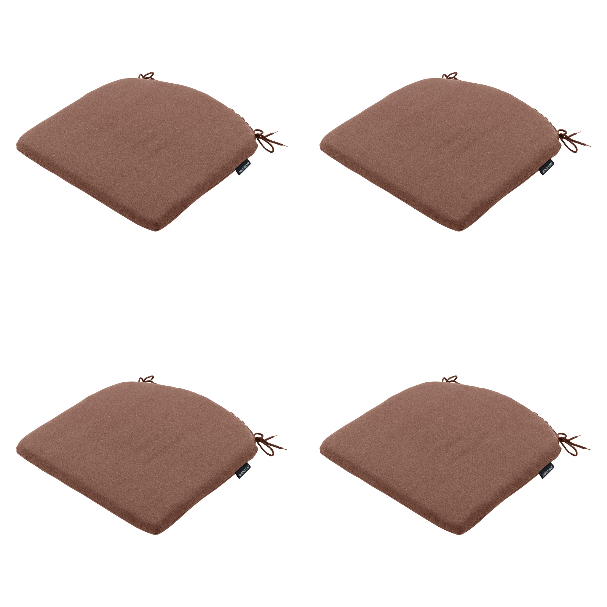 Madison - Zitkussen Panama - Bruin - 46x48x4,5cm - Set van 4