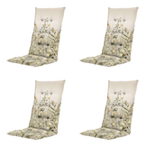 Madison - Kussen hoge rug Amelie - Multikleur - 123x50x5cm - Set van 4