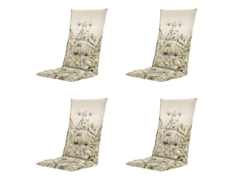 Madison - Kussen hoge rug Amelie - Multikleur - 123x50x5cm - Set van 4