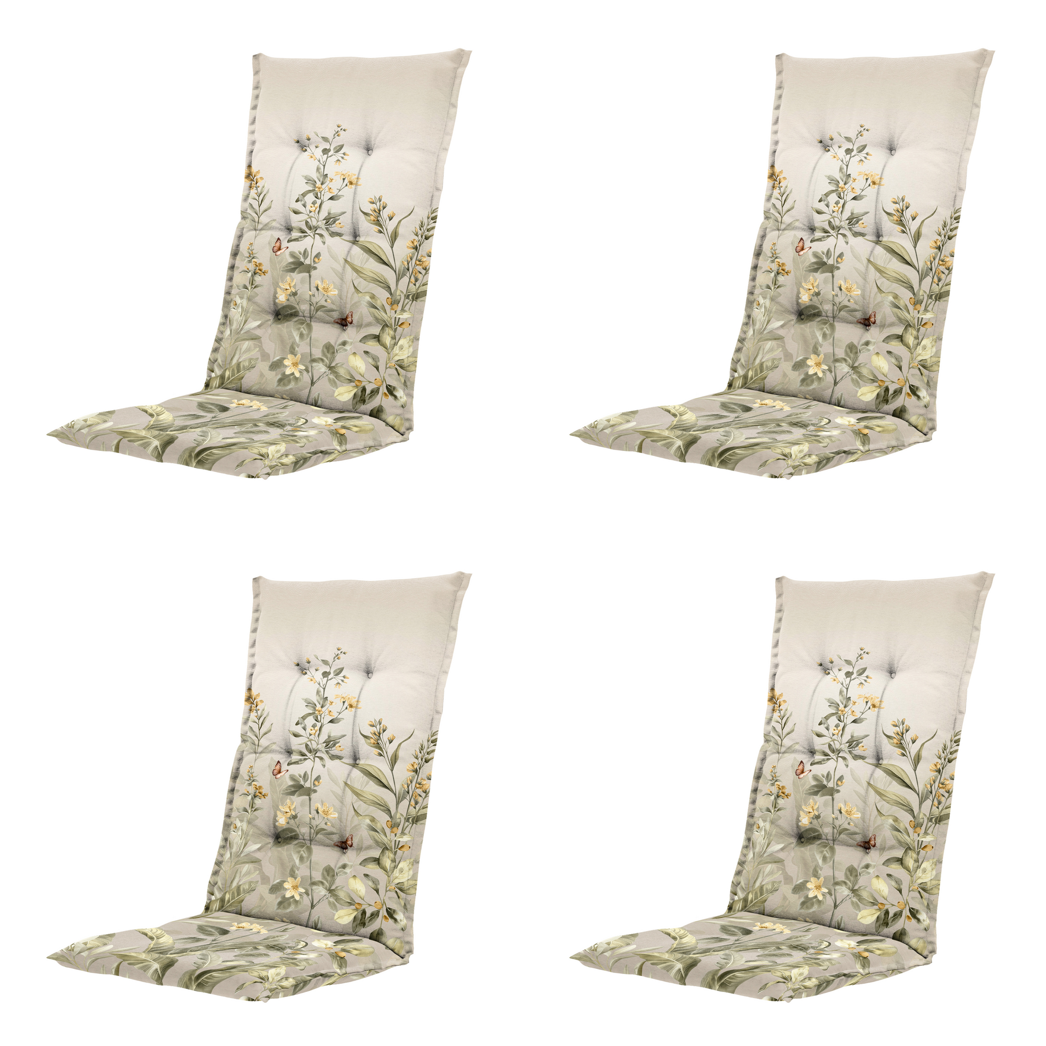 Madison - Kussen hoge rug Amelie - Multikleur - 123x50x5cm - Set van 4