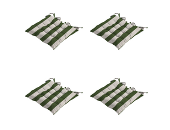 Madison - Zitkussen Amora - Groen - 46x46x8cm - Set van 4