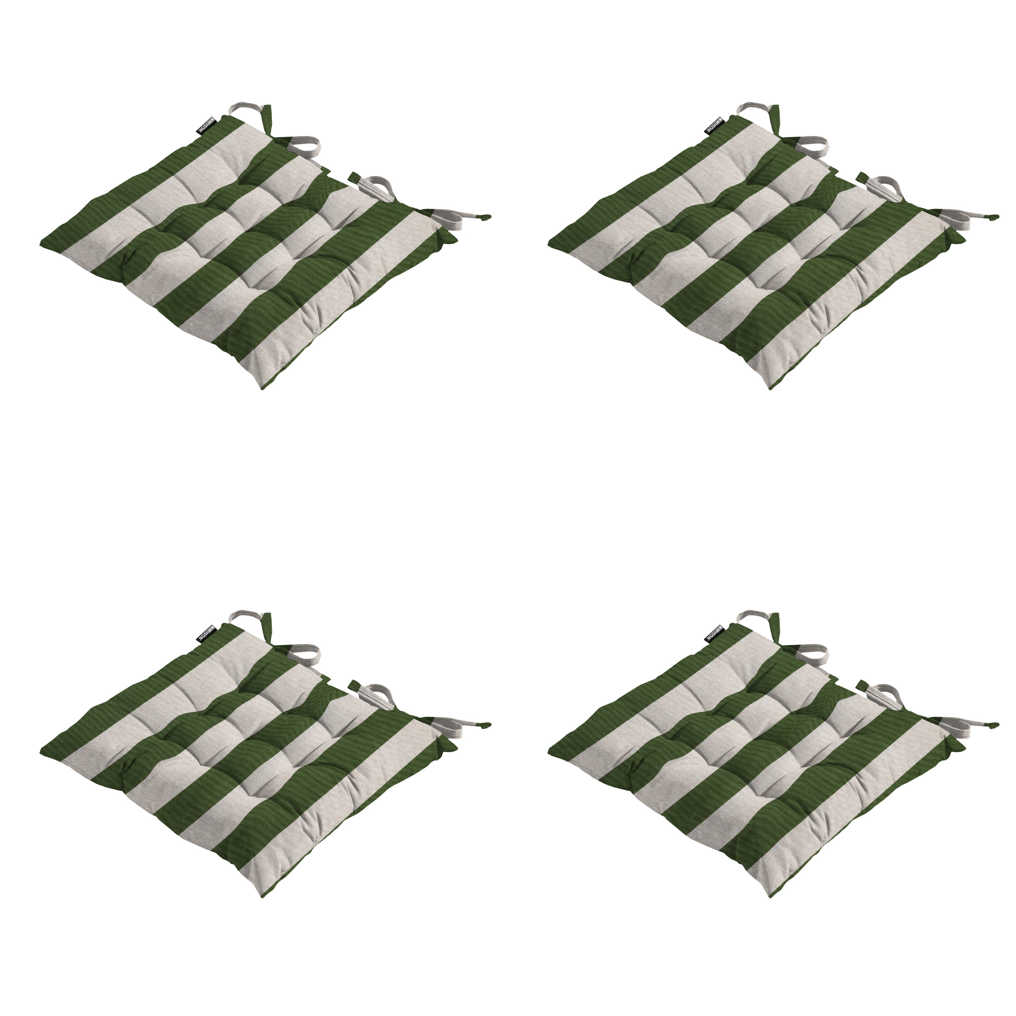 Madison - Zitkussen Amora - Groen - 46x46x8cm - Set van 4