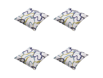 Madison - Sierkussen Blaze - Multikleur - 50x50x10cm - Set van 4