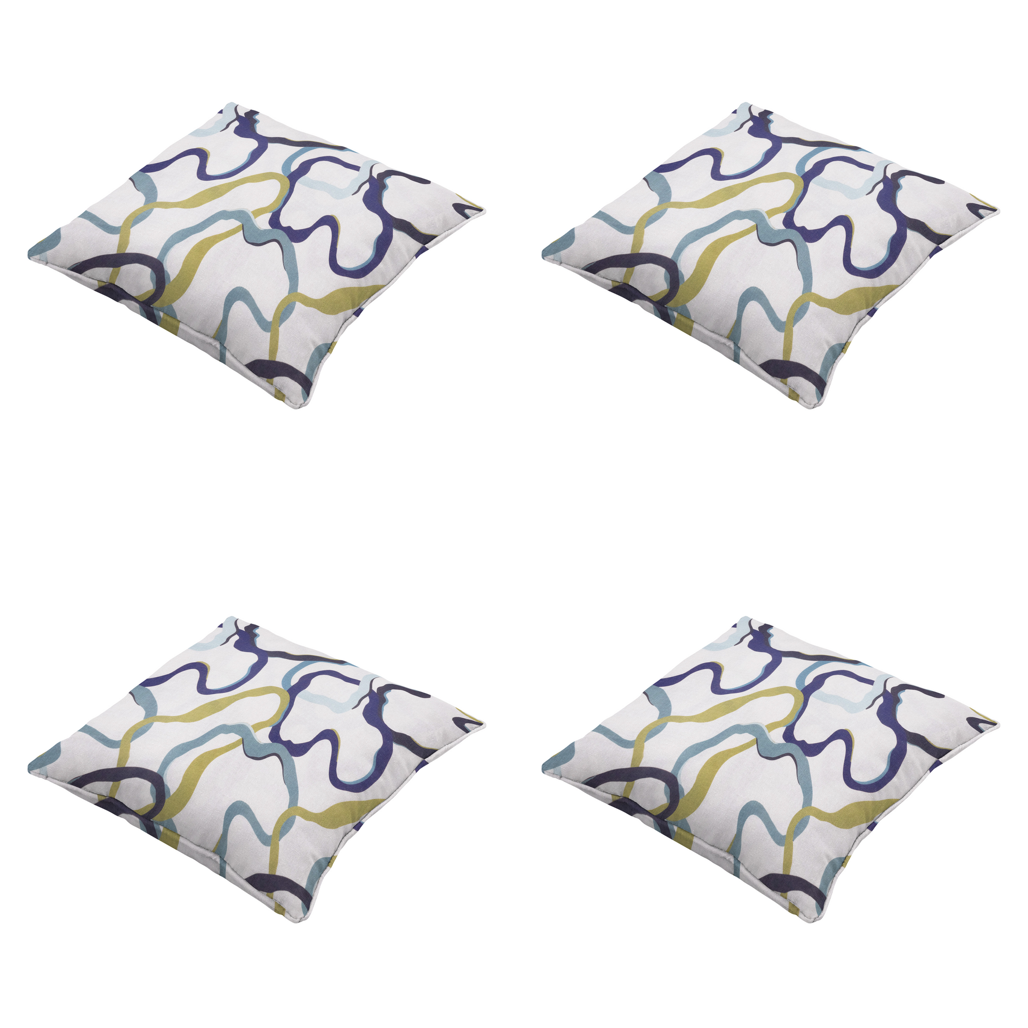 Madison - Sierkussen Blaze - Multikleur - 50x50x10cm - Set van 4