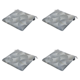 Madison - Zitkussen Napels - Grijs - 40x40x4,5cm - Set van 4