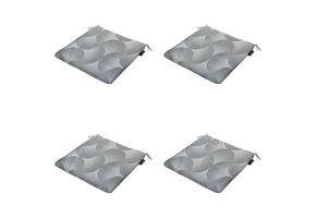 Madison - Zitkussen Napels - Grijs - 40x40x4,5cm - Set van 4