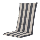 Madison - Kussen hoge rug Amora - Grijs - 123x50x5cm - Set van 4