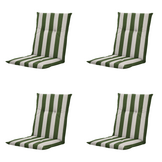 Madison - Kussen lage rug Amora - Groen - 105x50x6cm - Set van 4