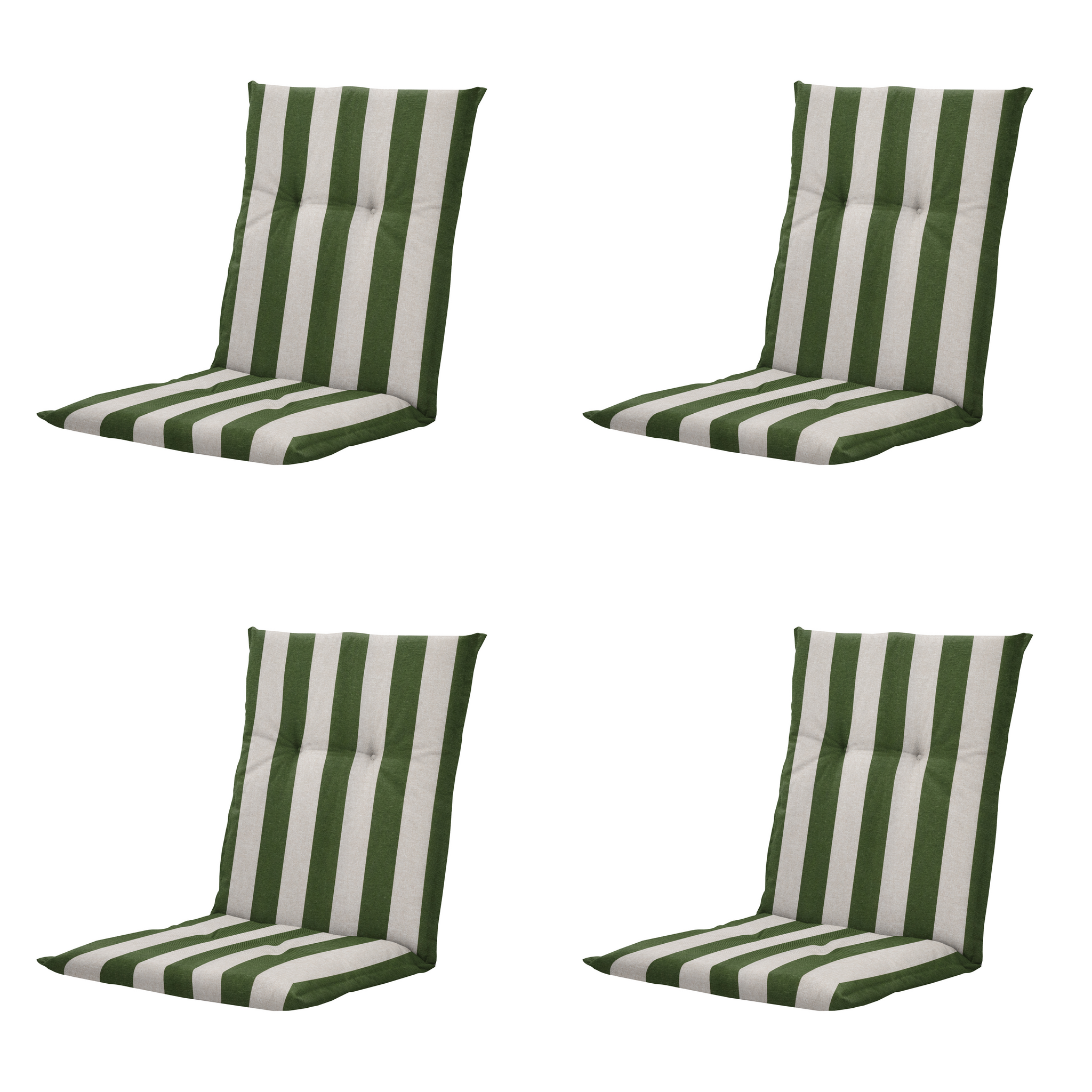 Madison - Kussen lage rug Amora - Groen - 105x50x6cm - Set van 4