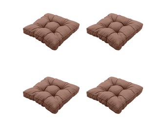 Madison - Zitkussen Panama - Bruin - 47x47x10cm - Set van 4