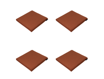 Madison - Zitkussen Best deal - Rood - 40x40x4,5cm - Set van 4